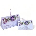 Tin Box Vintage Floral Triangular Paper Gift Box