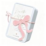 Tin Box Rectangular Tinplate Gift Box with Bow Tag